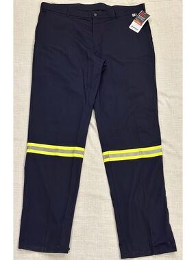 NWT Westex 3M Cut-to-Size Navy Reflective Work Pants 46W Geliget 2
